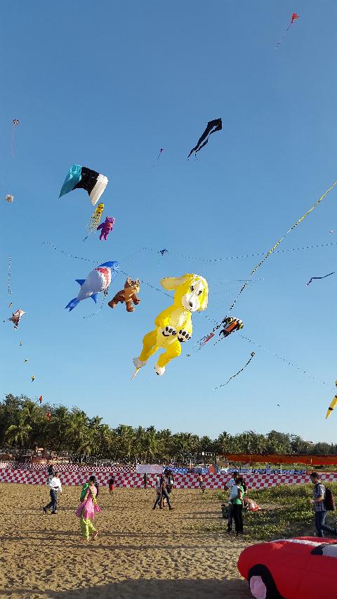 Kite Fetival in Goa - Download Goa Photos
